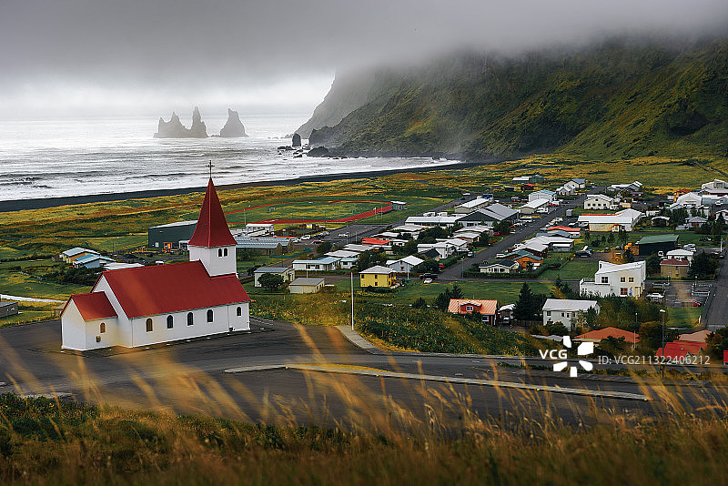 建筑与天空相映的海景图片素材