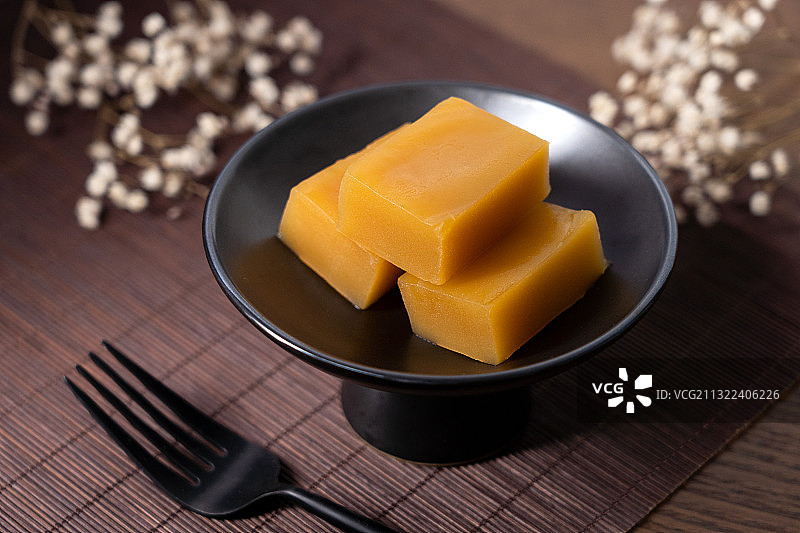 老北京清朝宫廷小吃糕点豌豆黄图片素材