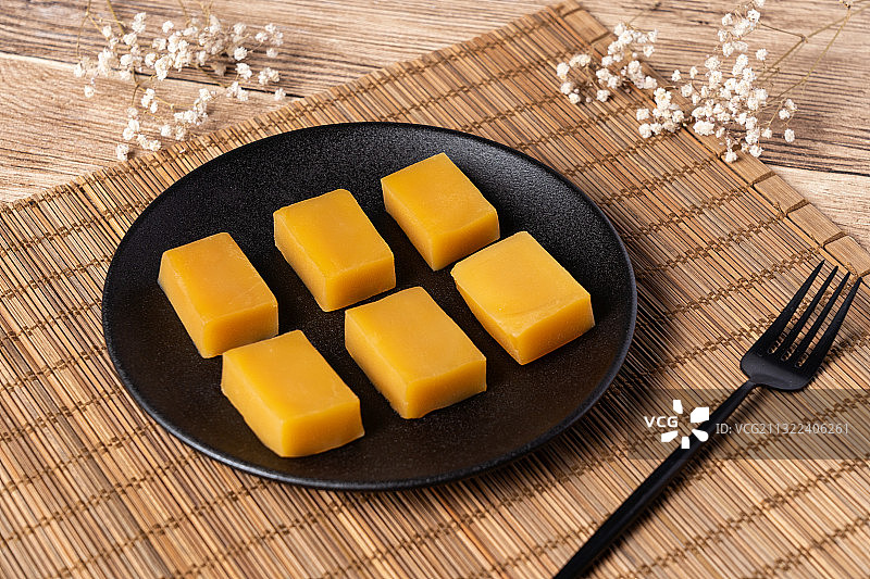 老北京清朝宫廷小吃糕点豌豆黄图片素材