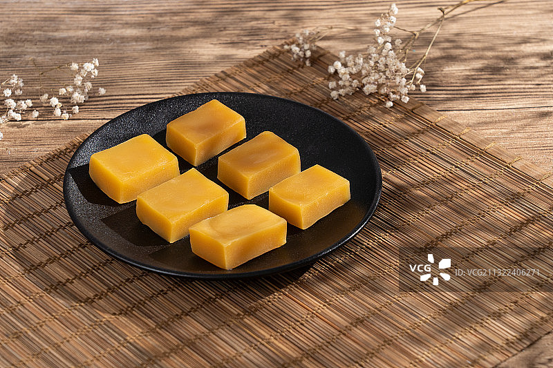 老北京清朝宫廷小吃糕点豌豆黄图片素材