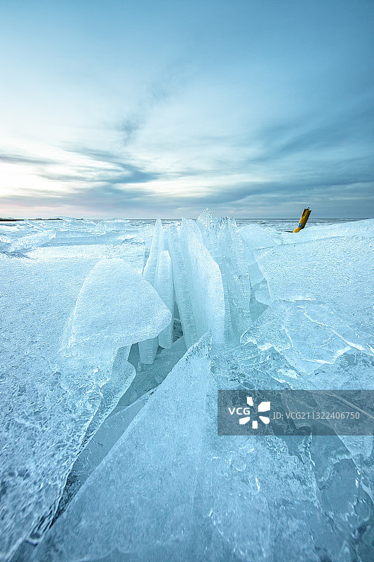 斯塔福伦冰封景观，荷兰图片素材