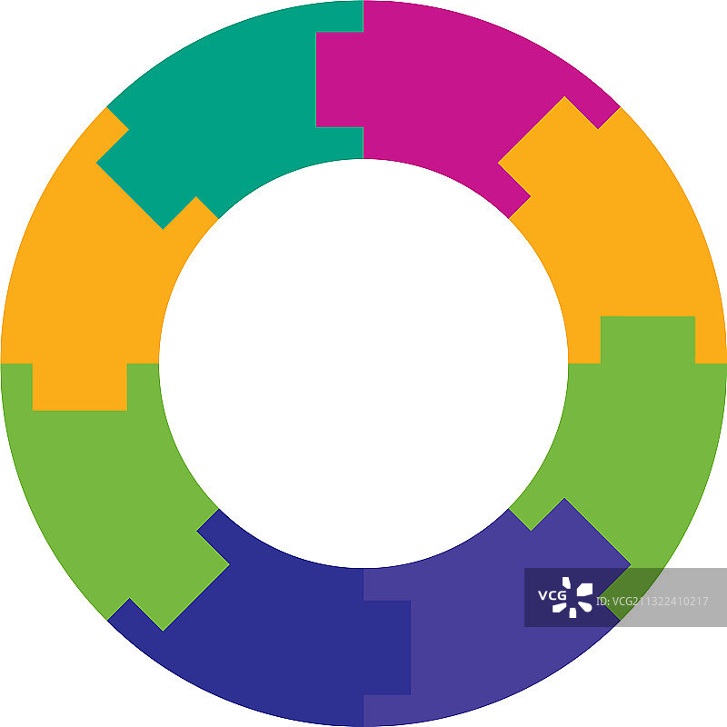分段圆从2到20部分圆图片素材