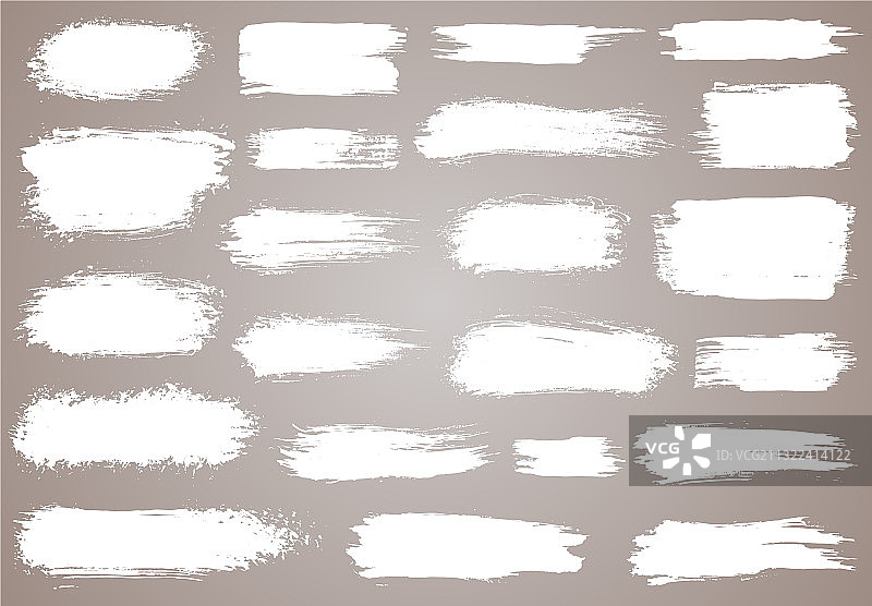 白色墨水笔刷笔触图片素材