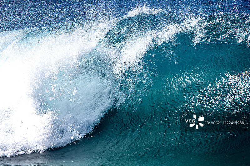 高角度俯瞰海浪，波多黎各图片素材