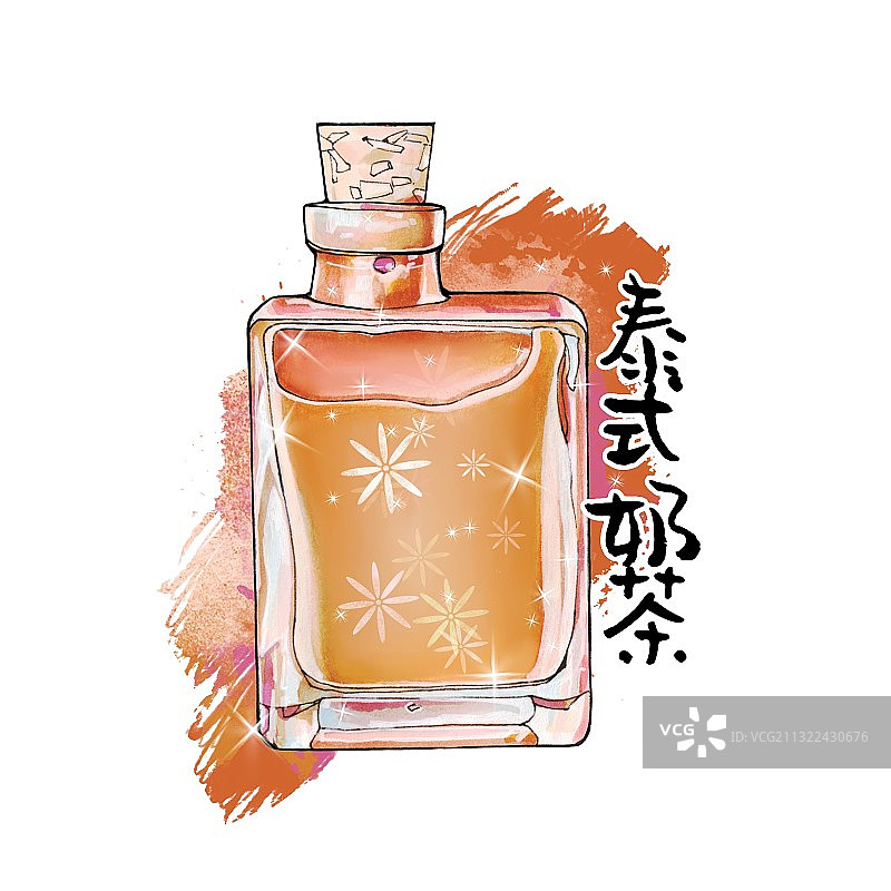 港式茶餐厅 东南亚美食 泰式奶茶图片素材