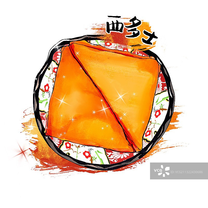 港式茶餐厅 东南亚美食 西多士图片素材