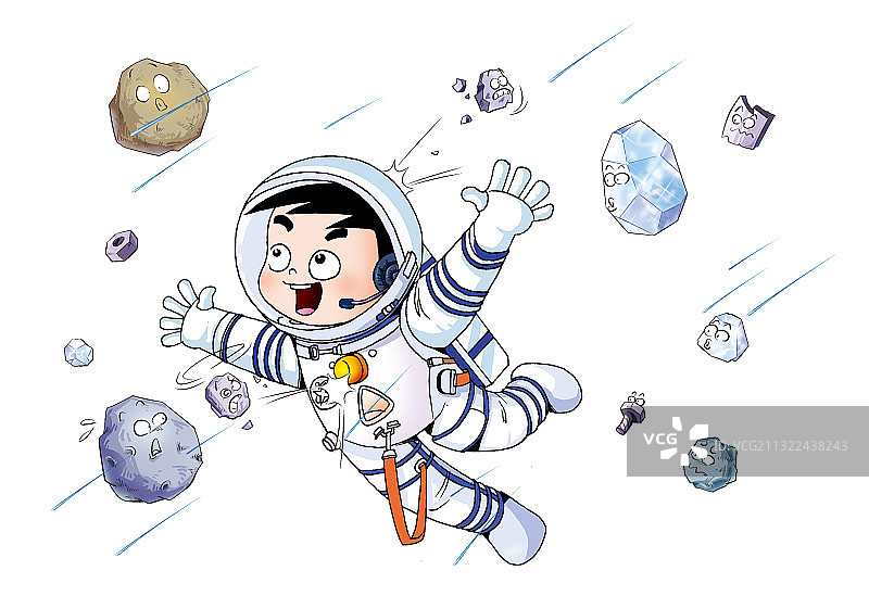 插画：航天员图片素材