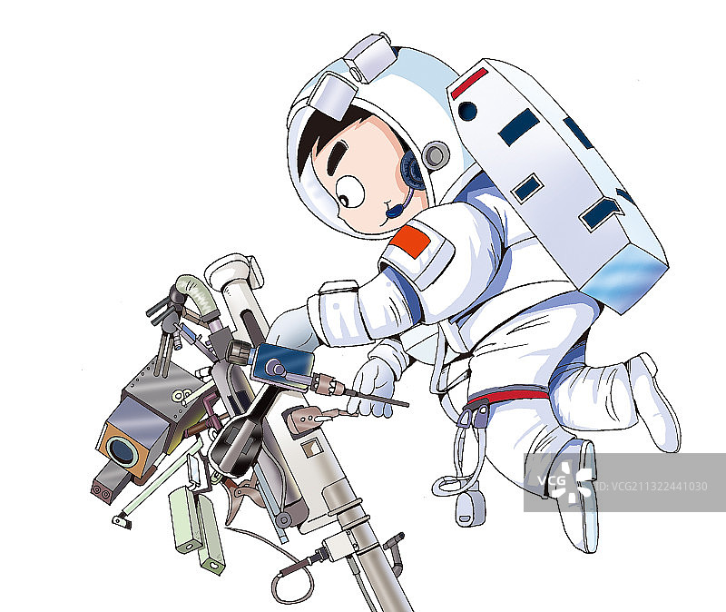 插画：航天员图片素材