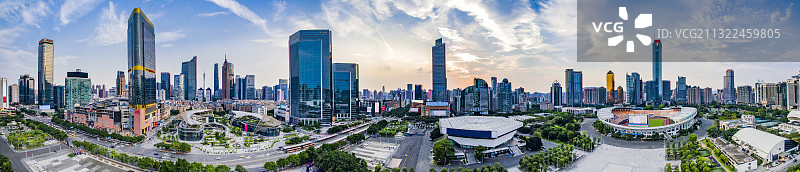 航拍广东全景珠江新城天河区广州塔cbd海珠区珠江羊城华南中国图片素材