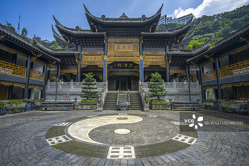 重庆网红景点关岳庙图片素材