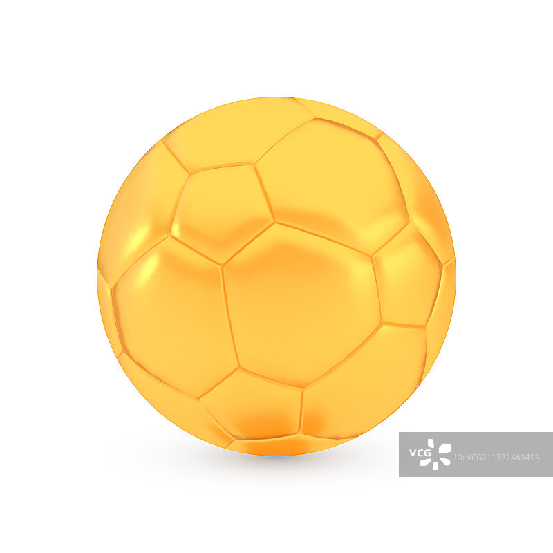 金色足球奖杯概念闪亮写实风格图片素材