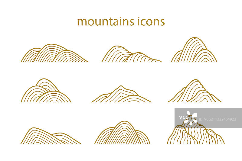 山形图标合集图片素材