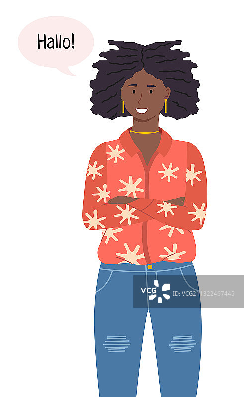 年轻的非裔美国妇女图片素材