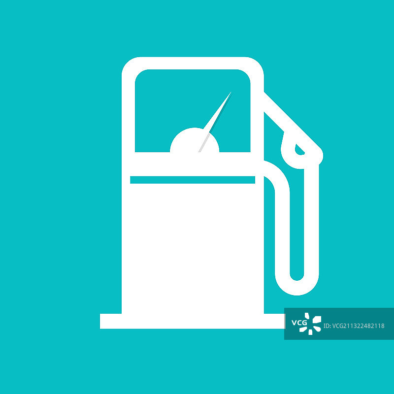 加油站或燃料补给站图标形状图片素材