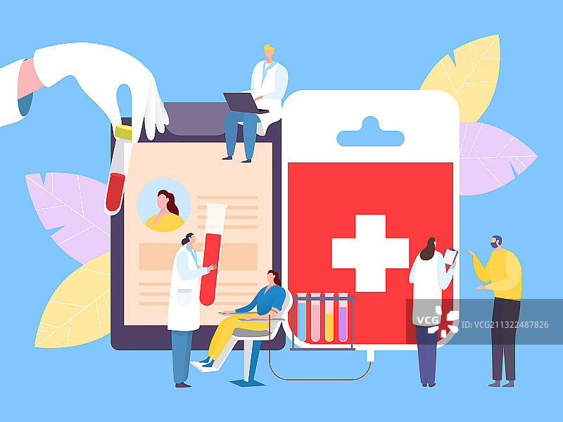 血液慈善捐赠概念图片素材