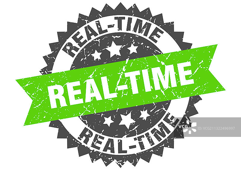 带缎带的实时图章圆形印章图片素材