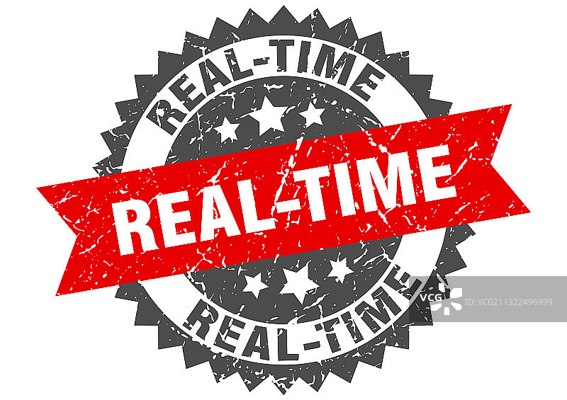 带缎带的实时图章圆形印章图片素材