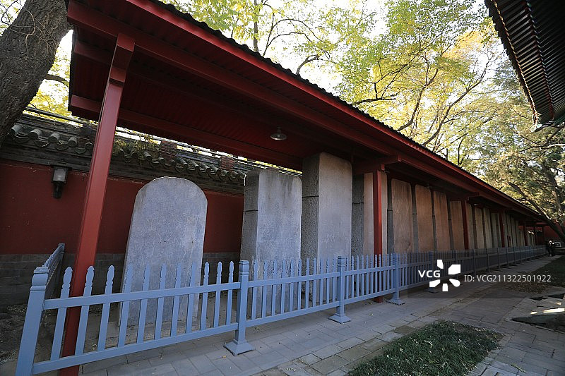 北京孔庙明代进士题名碑图片素材