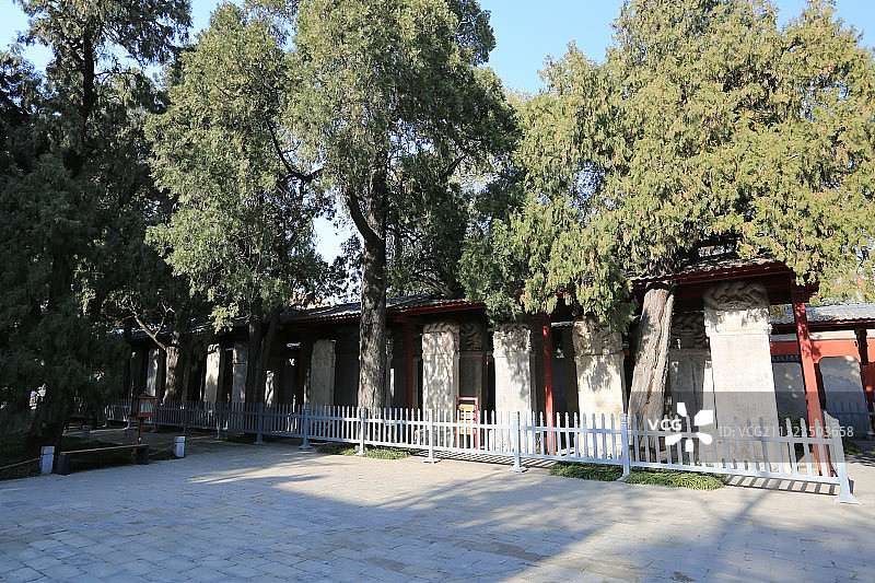 北京孔庙清代进士题名碑图片素材