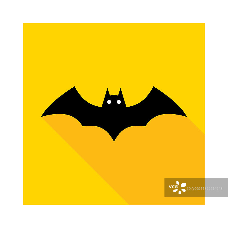 万圣节发光蝙蝠图标图片素材