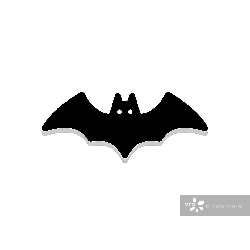 万圣节发光蝙蝠图标图片素材