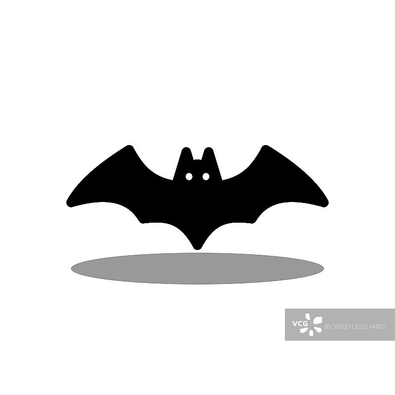 万圣节发光蝙蝠图标图片素材