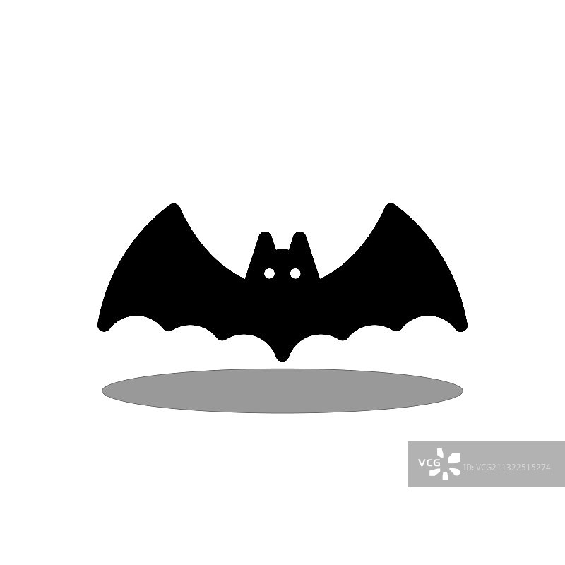 万圣节发光蝙蝠图标图片素材