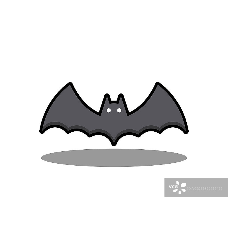 万圣节发光蝙蝠图标图片素材