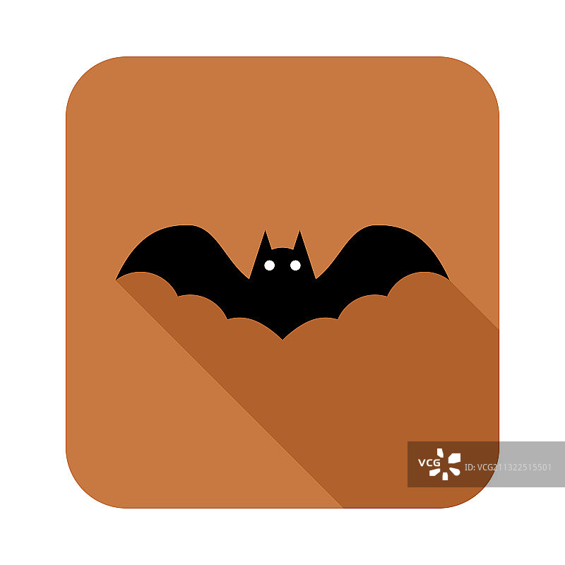 万圣节发光蝙蝠图标图片素材