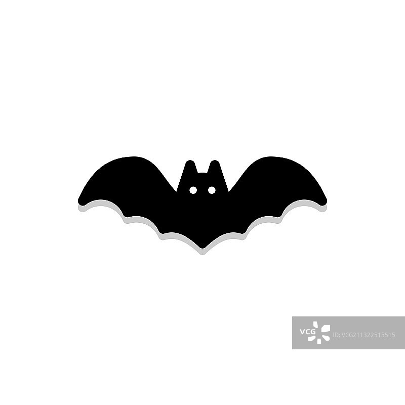 万圣节发光蝙蝠图标图片素材
