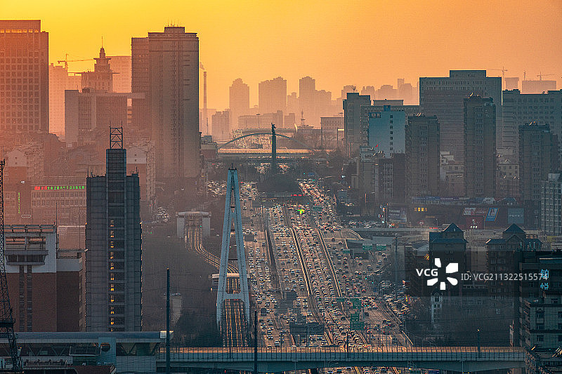 长春市卫星路缩影图片素材