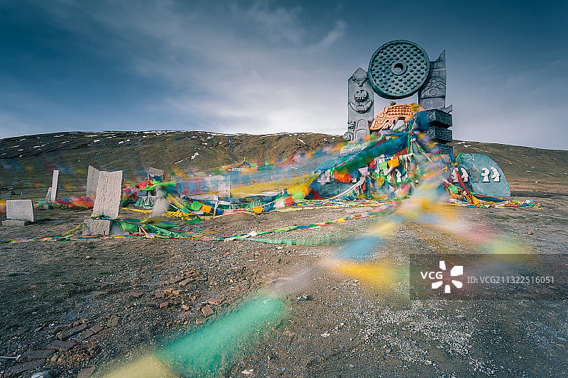 青海昆仑山口玉珠峰图片素材