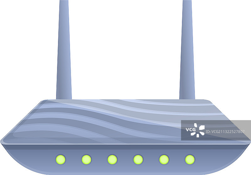 无线网络调制解调器卡通图标图片素材