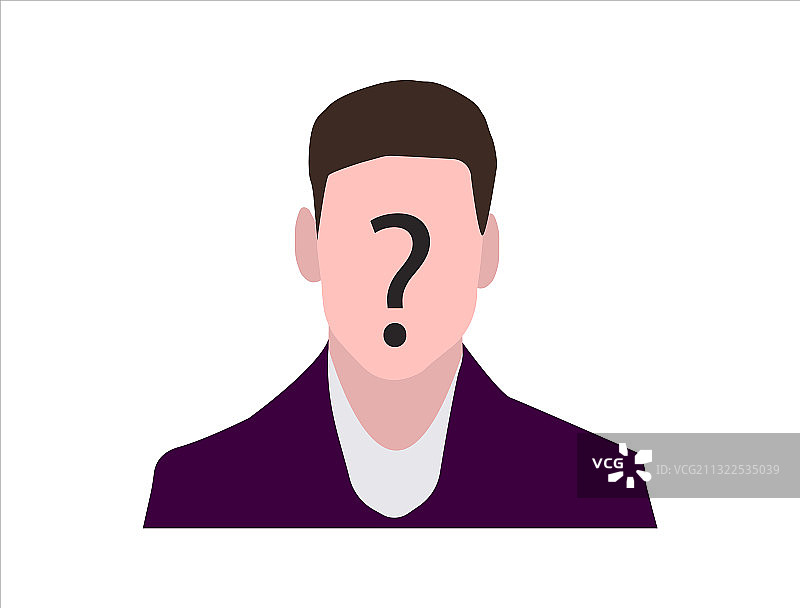 无脸人概念图片素材