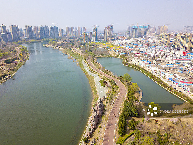 河南漯河郾城区城市风光图片素材