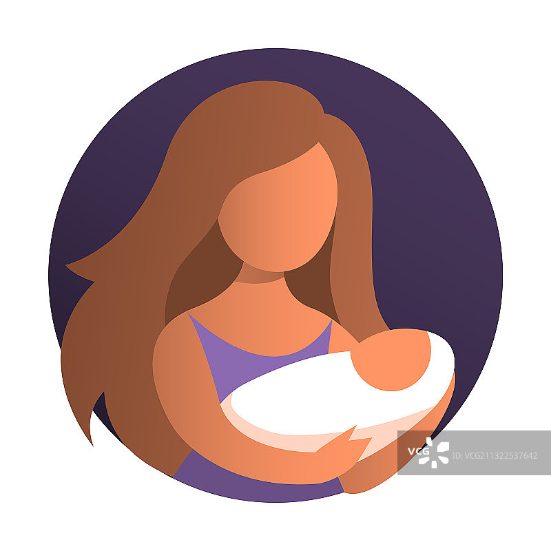 母亲和婴儿肖像图片素材