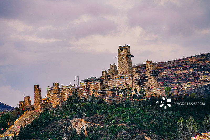 羌城茂县风光图片素材