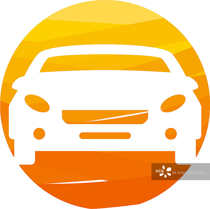 抽象圆形汽车标志设计概念图片素材