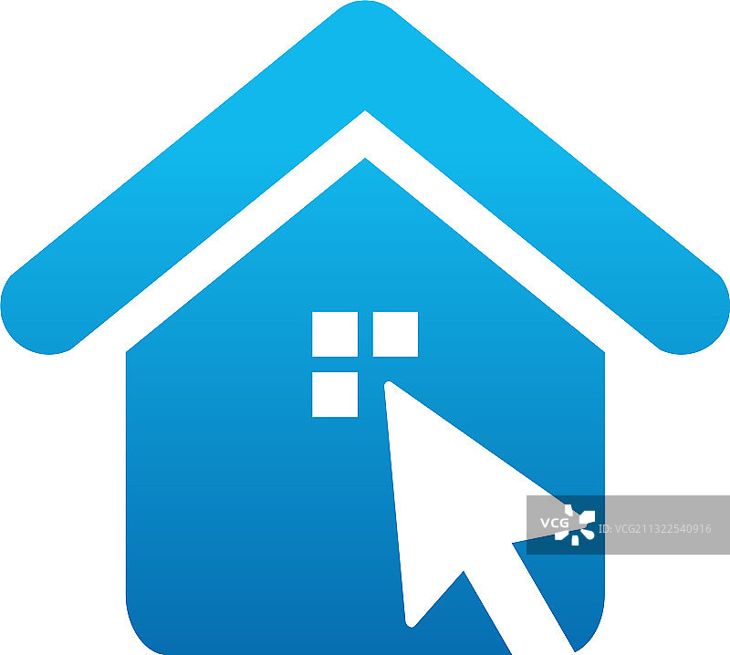 在线房屋符号设计概念购房图片素材