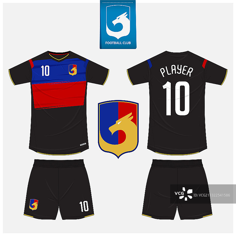 足球队服模型模版设计图片素材