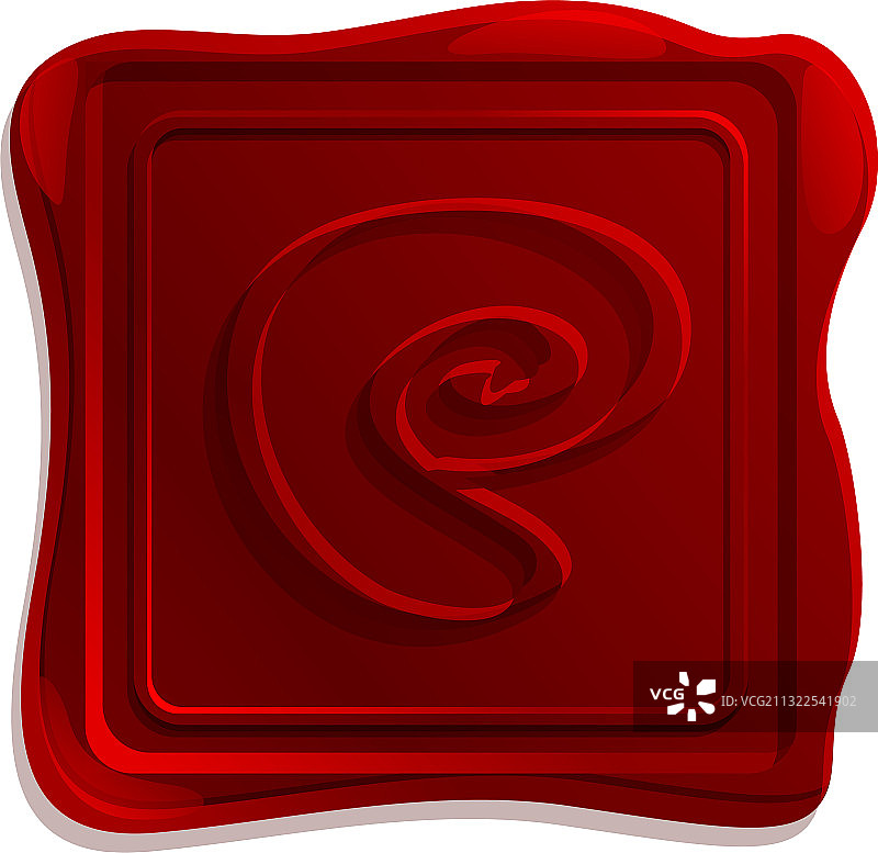 卡通风格的蜡封保证图标图片素材