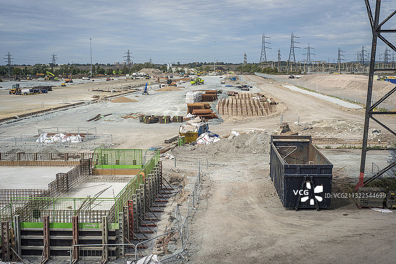 前发电厂的大型建设和改造项目图片素材