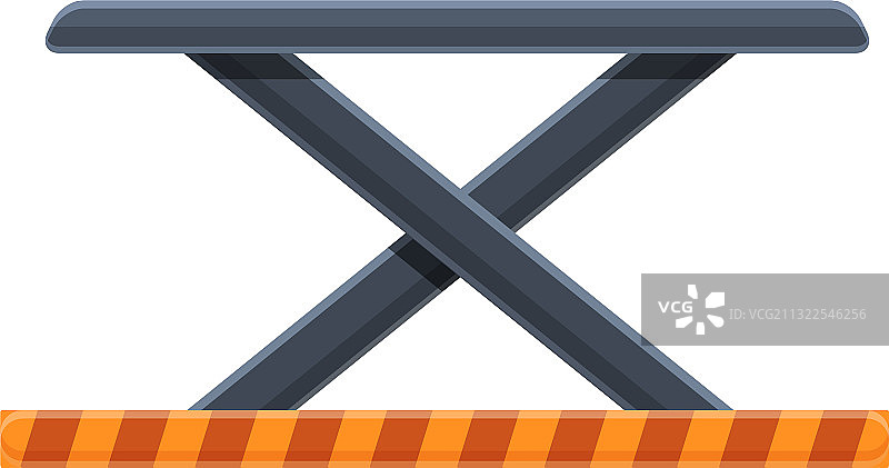 卡通风格的液压汽车升降机图标图片素材