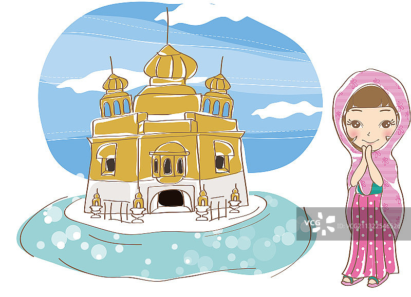 可爱的女生图片素材