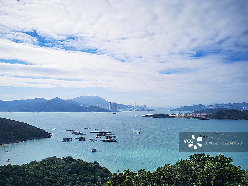 香港东龙岛远眺北角图片素材