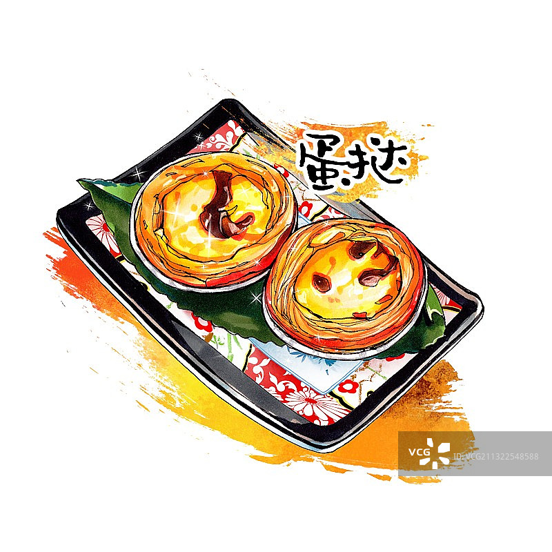 港式茶餐厅 东南亚美食 蛋挞图片素材