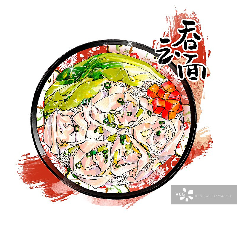 港式茶餐厅 东南亚美食 云吞面图片素材