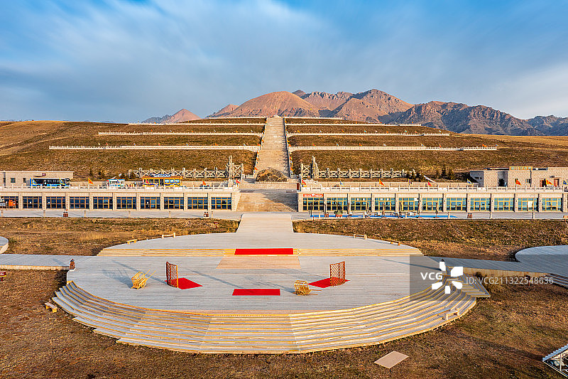 中国新疆博乐市赛里木湖旅游风景区点将台图片素材