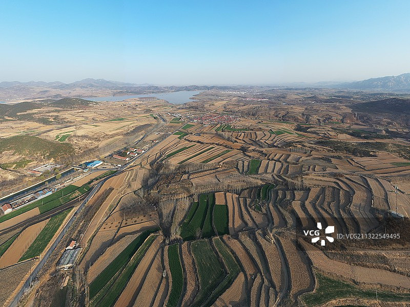 丘陵梯田图片素材