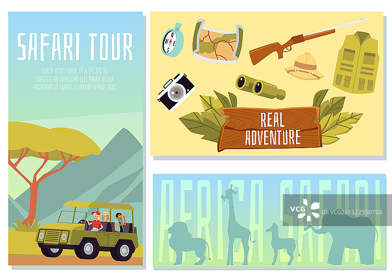 非洲野生动物游猎之旅图片素材